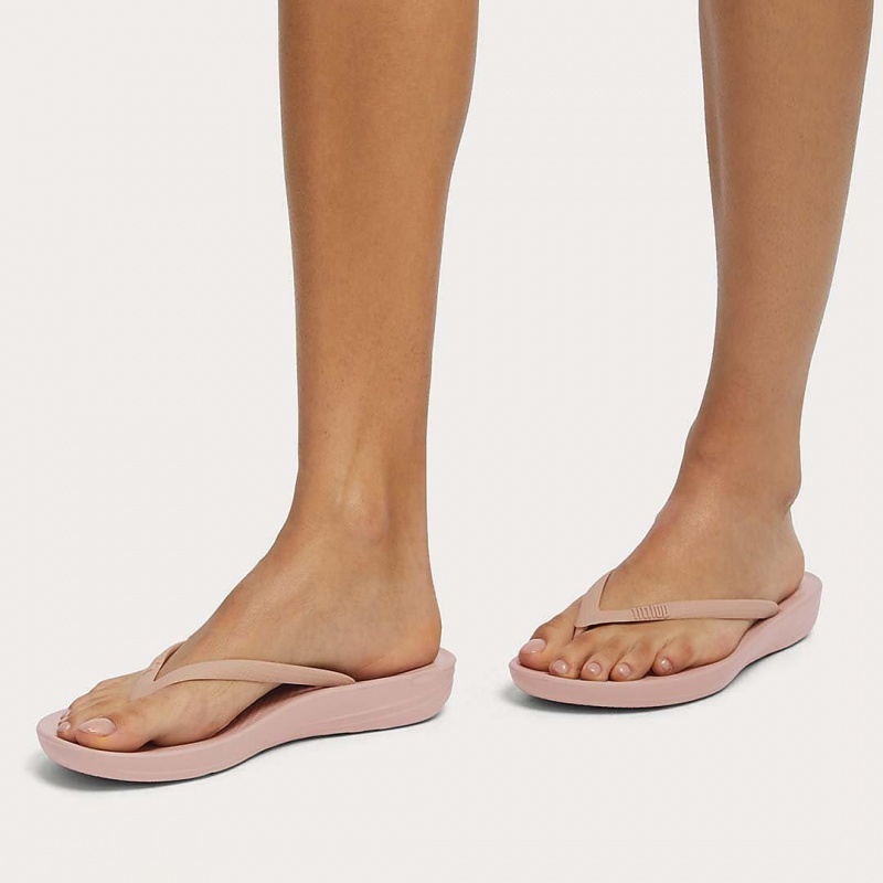 Pink Fitflop Iqushion Ergonomc Women's Flip Flops | MY-HWOJRG630