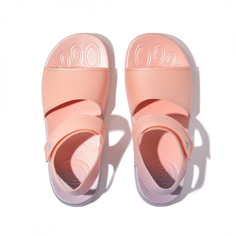 Pink Fitflop Iqushion Rubber Kids' Back-Strap Sandals | MY-HJLAIT452