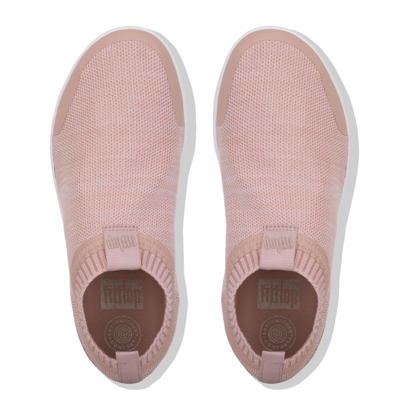 Pink Fitflop Uberknit Nylon Mix Knit Tpu Rubber Women's Sneakers | MY-ZIEJYU785