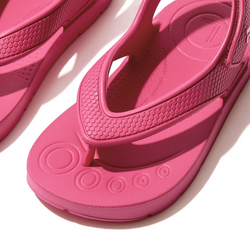 Red Fitflop Iqushion Eva Back Straps Kids' Flip Flops | MY-BOGEMR830