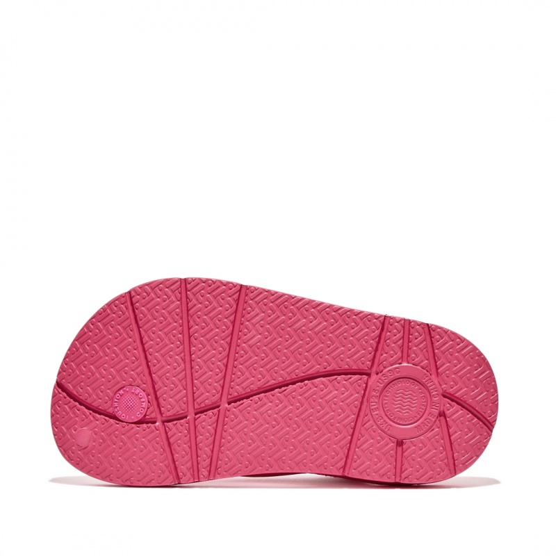 Red Fitflop Iqushion Eva Back Straps Kids' Flip Flops | MY-BOGEMR830