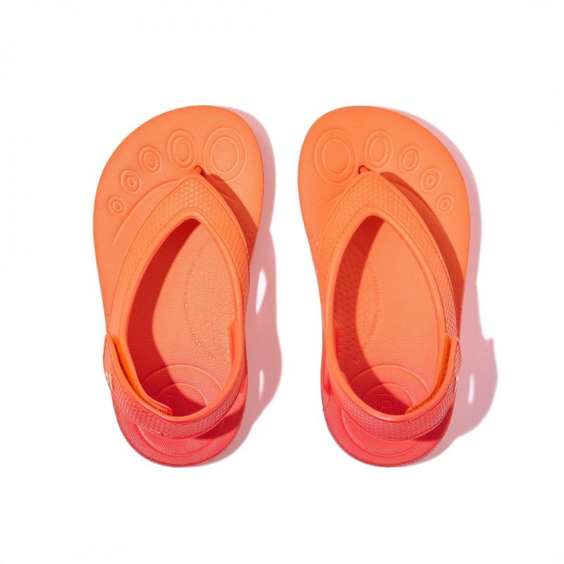 Red Fitflop Iqushion Eva Kids' Flip Flops | MY-QUBARG035