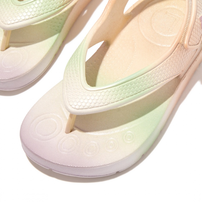 White Fitflop Iqushion Eva Kids' Flip Flops | MY-HJAUEY234