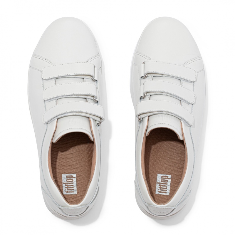 White Fitflop Rally Women's Sneakers | MY-FZXUOA349