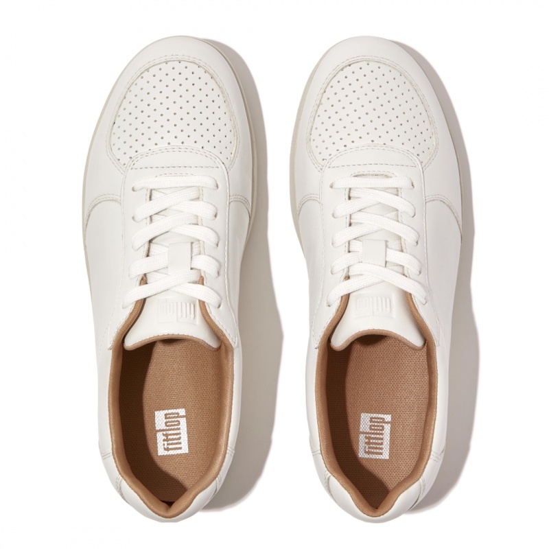 White Fitflop Rally Women's Sneakers | MY-PMOGBY682