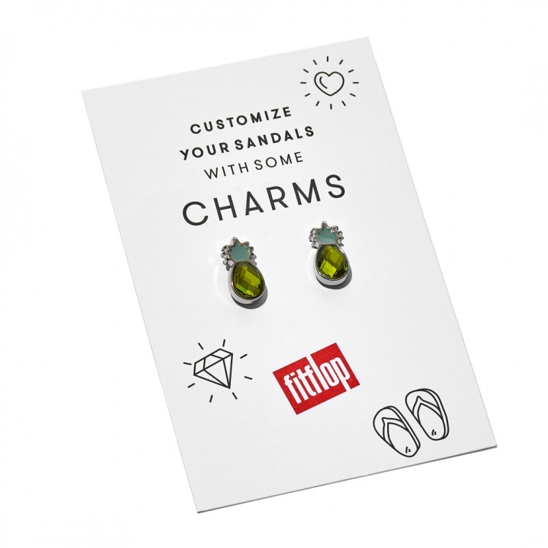 Yellow Fitflop Iqushion Crystal Round 2-Pack Women's Charms | MY-UMZFKW137