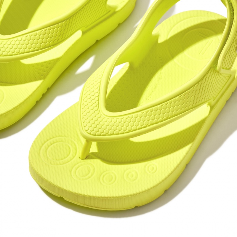 Yellow Fitflop Iqushion Eva Back Straps Kids' Flip Flops | MY-MHQTKL263