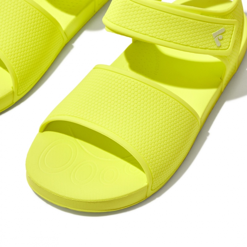 Yellow Fitflop Iqushion Rubber Kids' Back-Strap Sandals | MY-ZVAXSK428