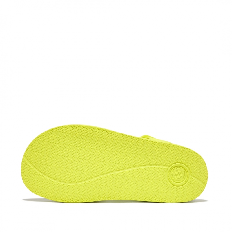 Yellow Fitflop Iqushion Rubber Kids' Back-Strap Sandals | MY-ZVAXSK428