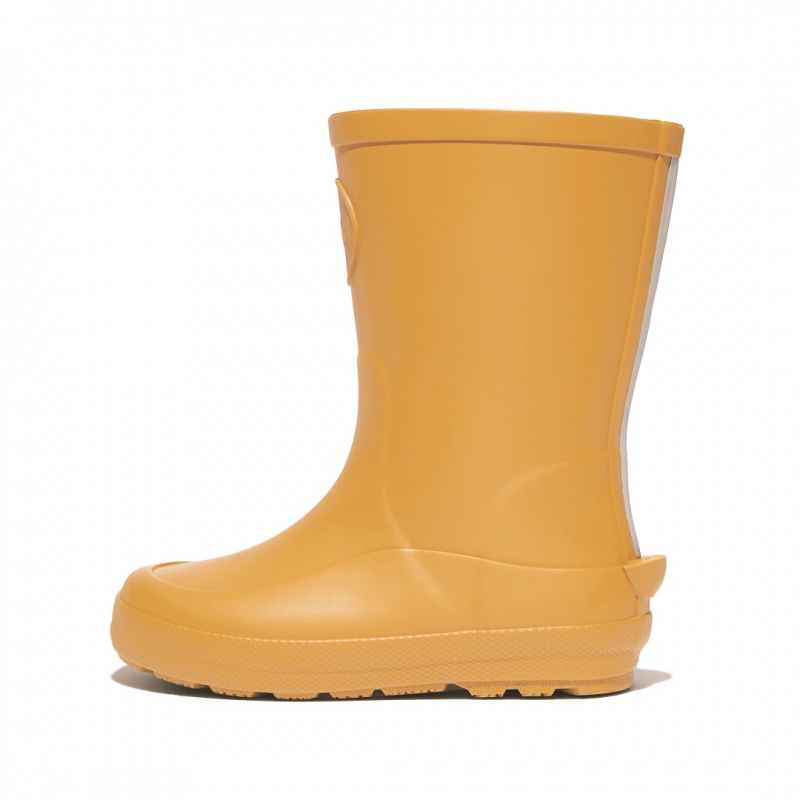 Yellow Fitflop Wonderwelly Natural Rubber Mix Kids\' Rain Boots | MY-VCSDUW523